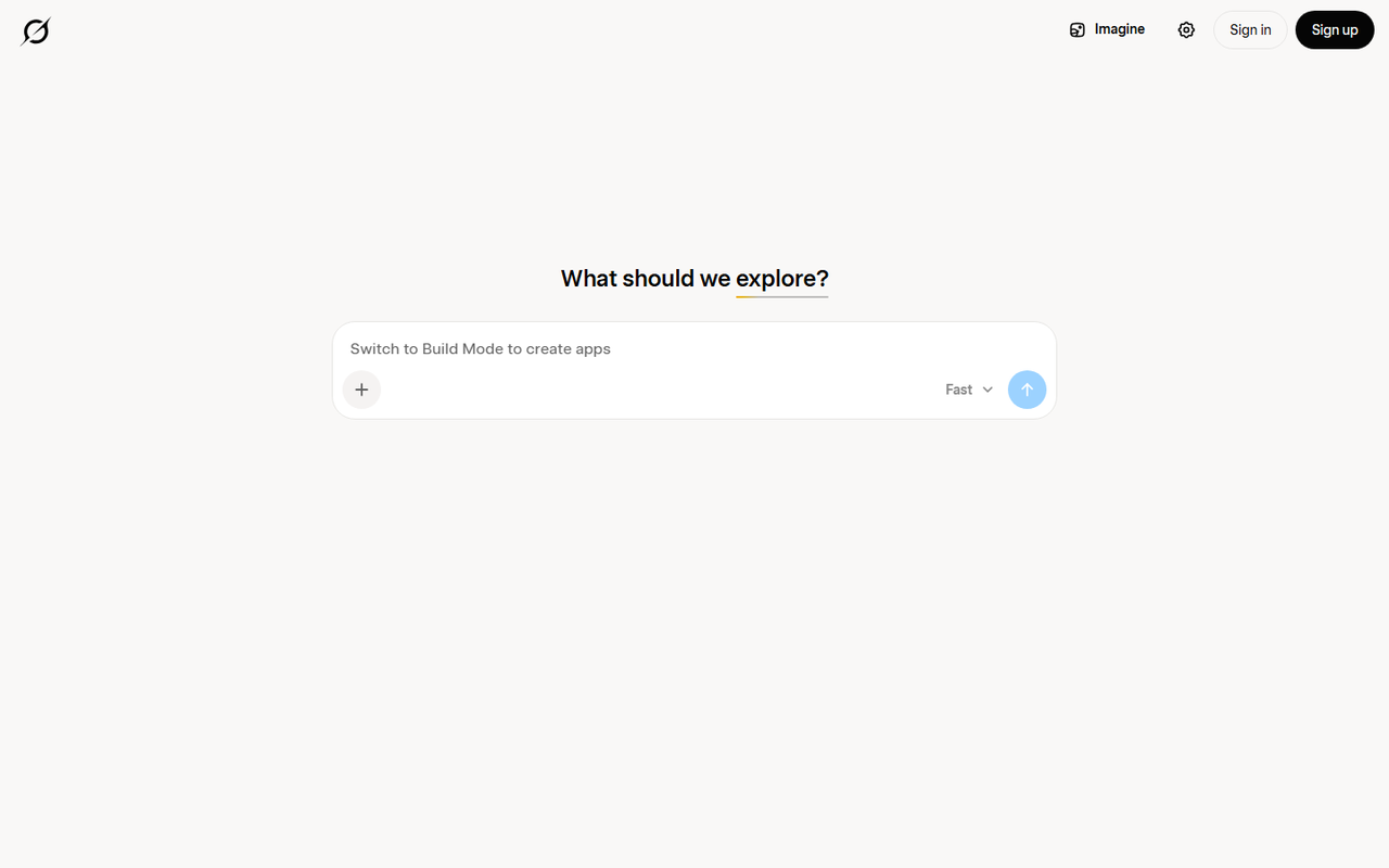Grok web app home screen with the What should we explore prompt